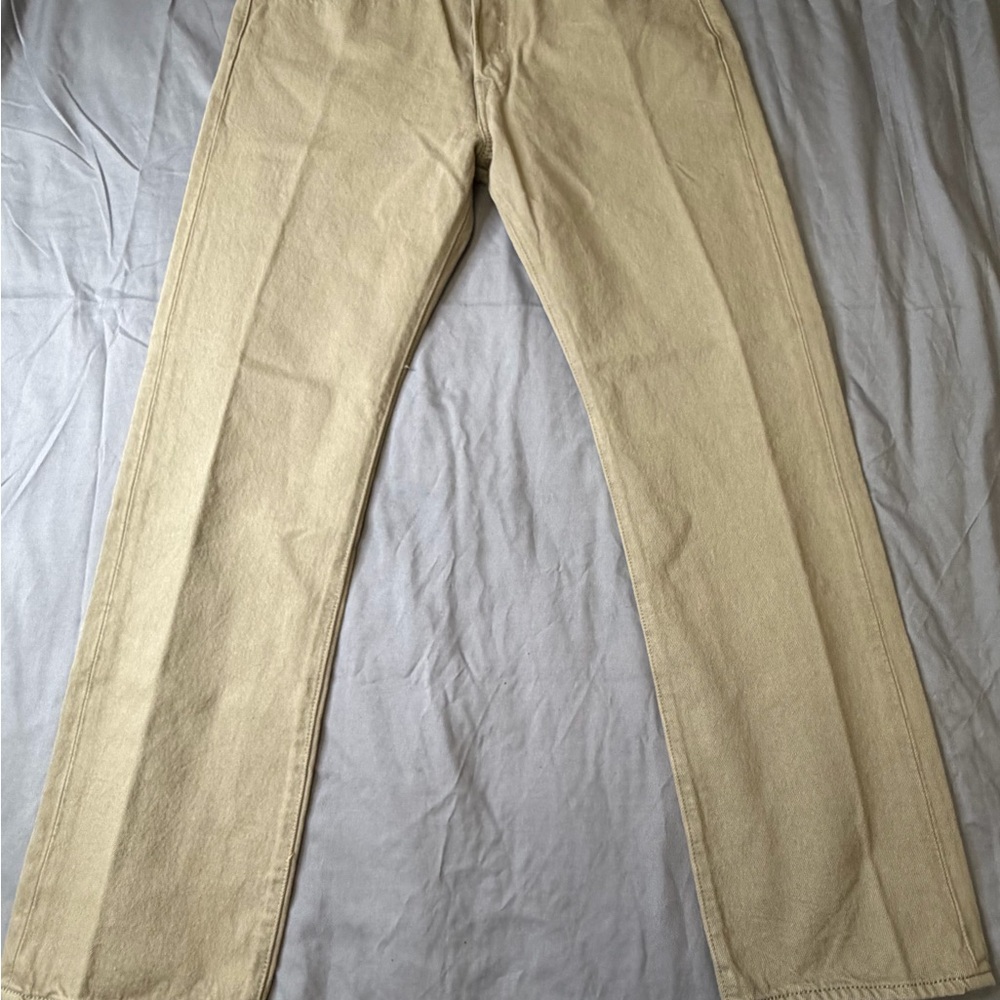 Levi's 501 Button-fly 2015 tan 34X30 #19